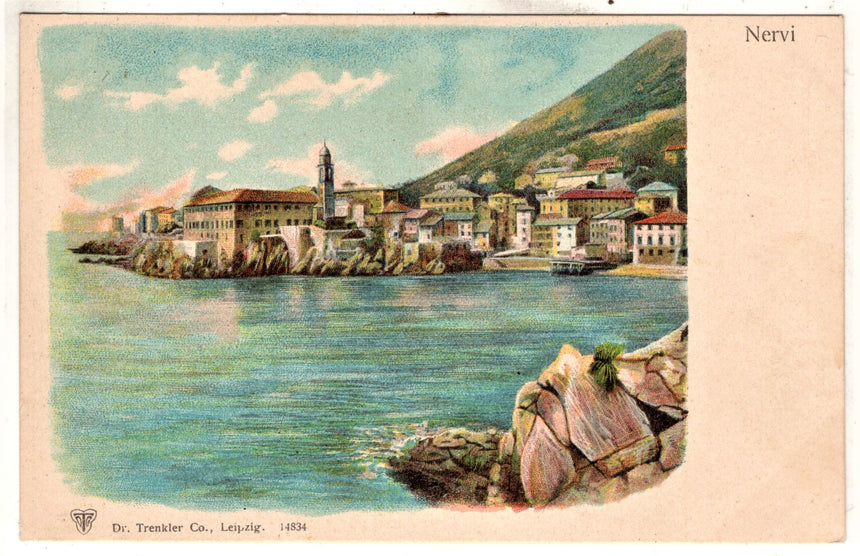 Cartolina antica Nervi panorama