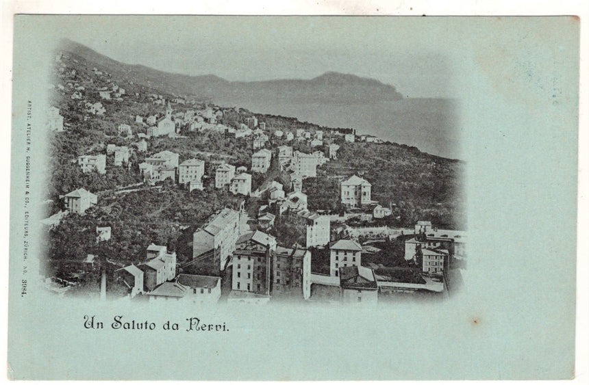 Cartolina antica Nervi un saluto