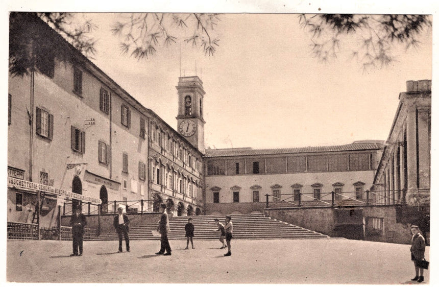 Cartolina antica Montenero Santuario negozio generi monopolio livorno