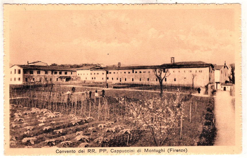 Cartolina antica Firenze Convento Cappuccini di Montughi