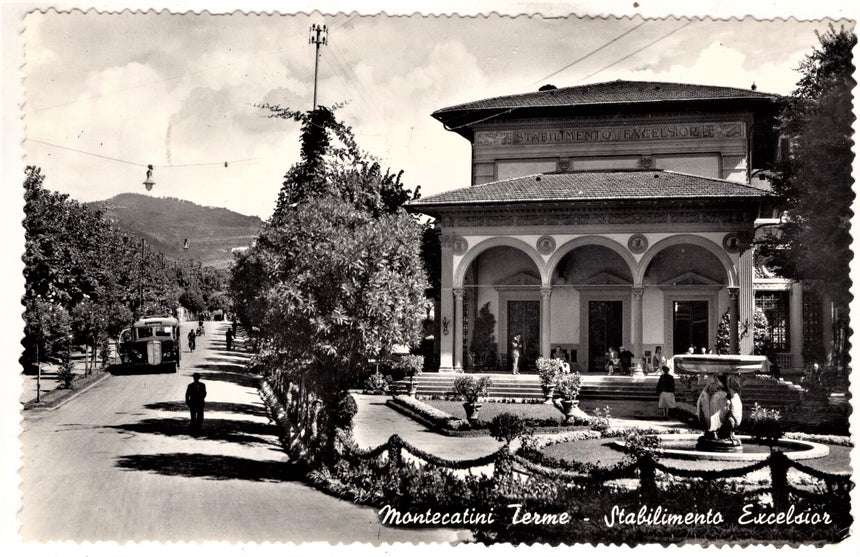 Cartolina antica Montecatini Stabilimento Excelsior