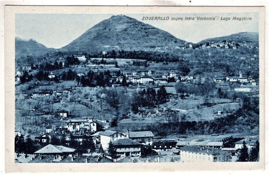 Cartolina antica Zoverallo sopra Intra lago Maggiore