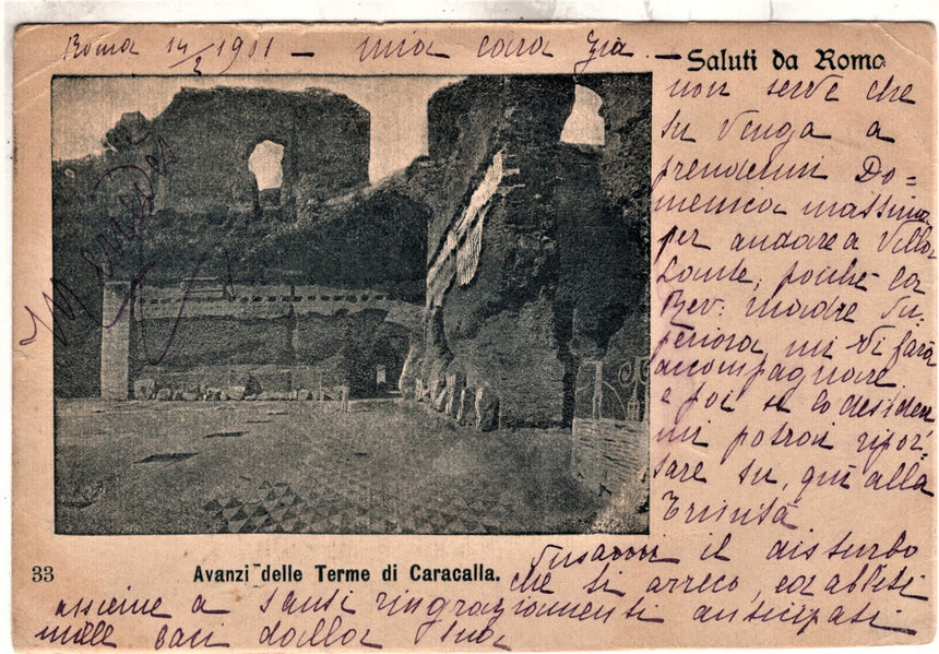 Roma avanzi delle Terme di Caracalla per Roma