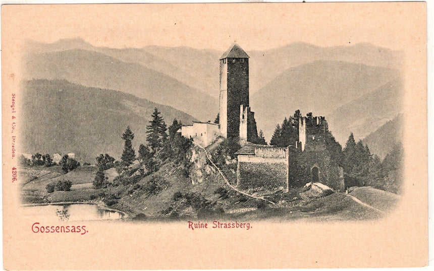 Sudtirol Alto Adige Gossensass Ruine Strassberg