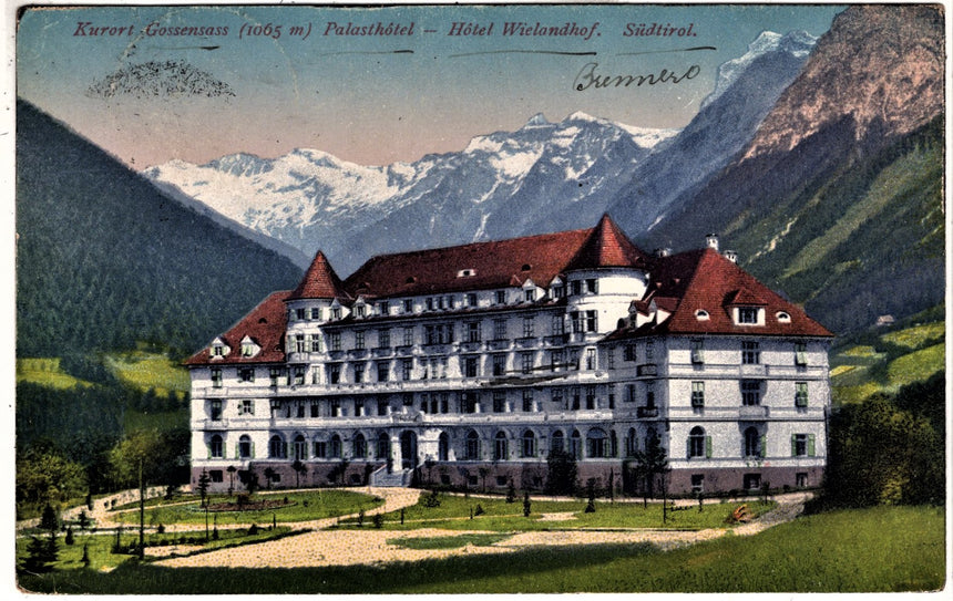 Sudtirol Alto Adige Gossensass Palasthotel