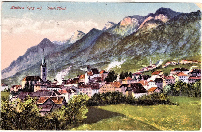 Sudtirol Alto Adige Kaltern tedesco su bollo italia