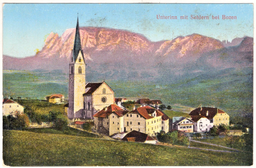 Sudtirol Alto Adige Unterinn mit Schlern bei Bozen