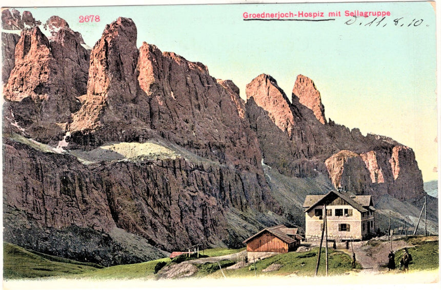 Sudtirol Alto Adige Grodnerjoch Hospiz mit Sellagruppe
