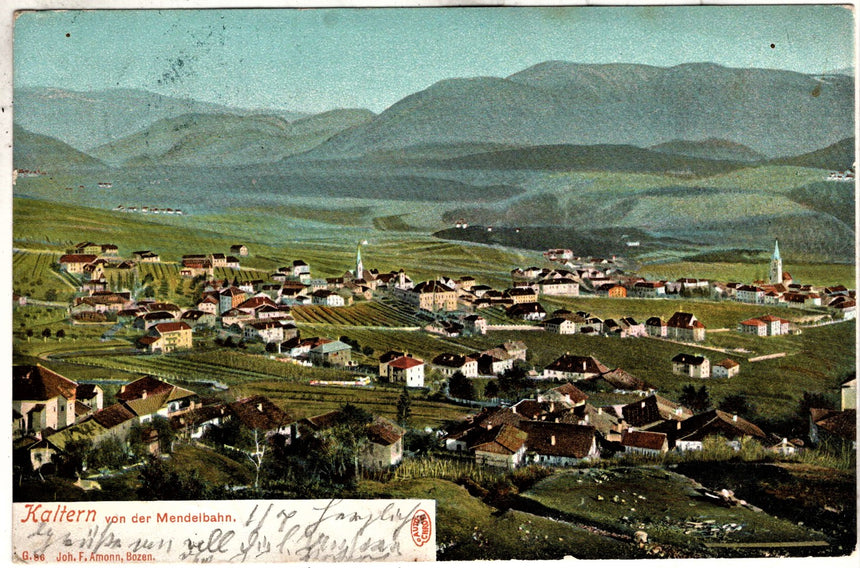 Sudtirol Alto Adige Kaltern von der Mendelbachn