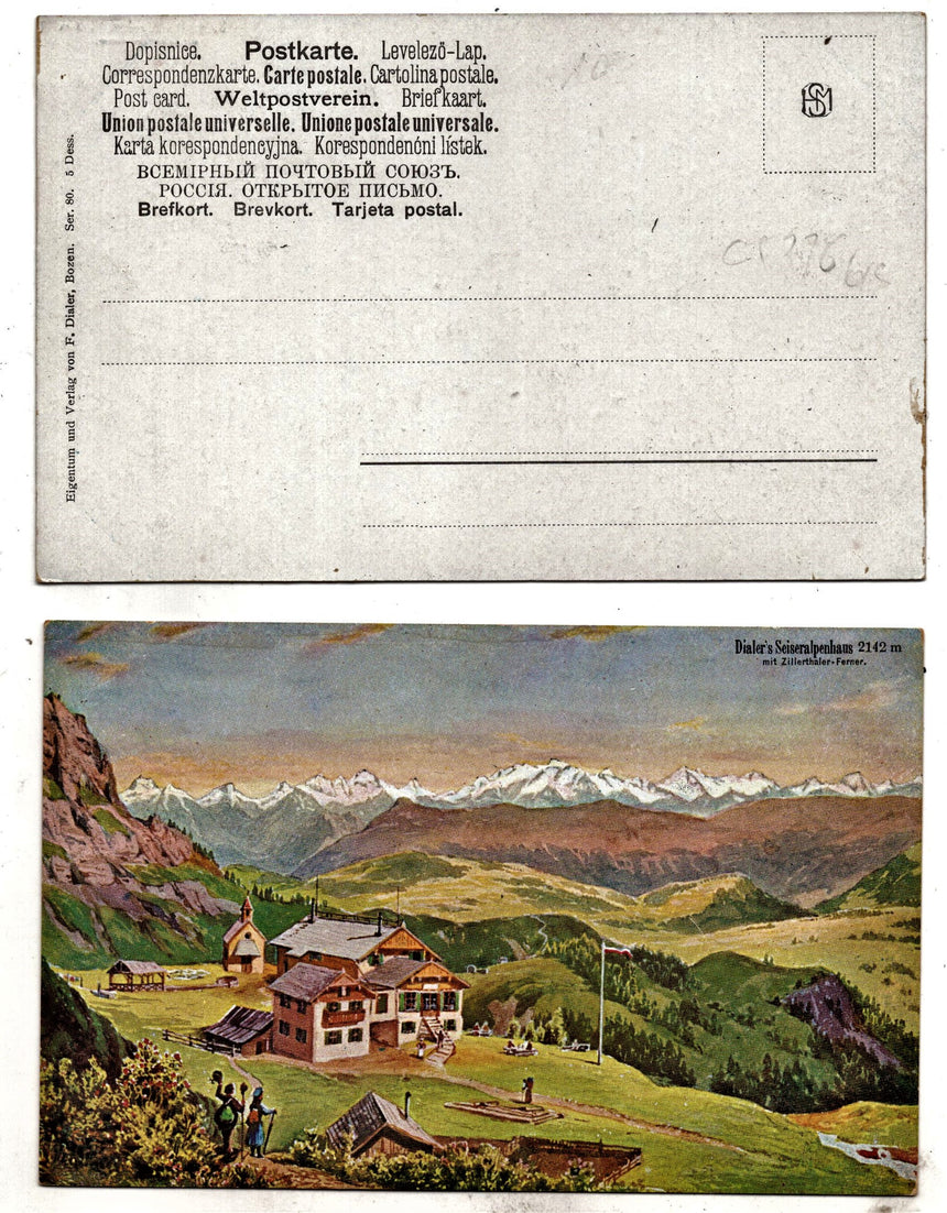 Sudtirol Alto Adige Seiseralpenhaus mit Zillerthaler