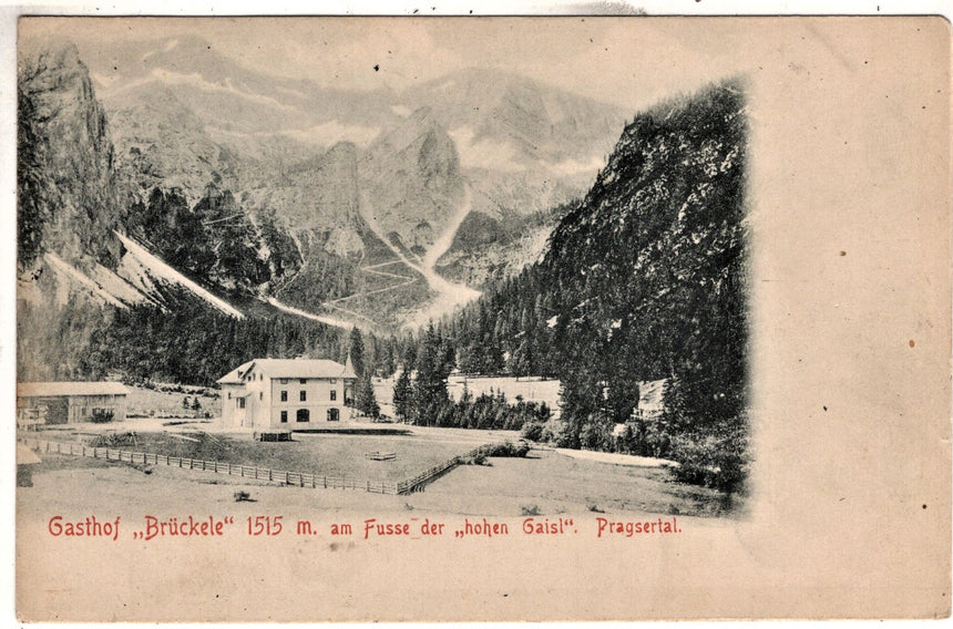 Sudtirol Alto Adige Gasthof Bruckele Pragsertal