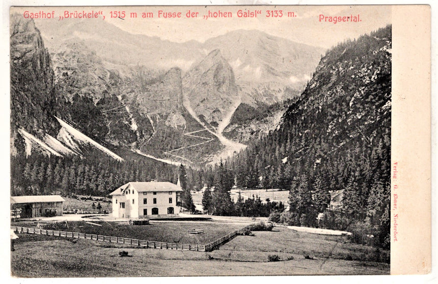 Sudtirol Alto Adige Gasthof Bruckele Pragsertal