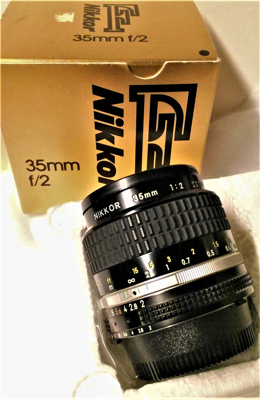 Ottica obiettivo Nikon Nikkor 35 mm F2 AIS