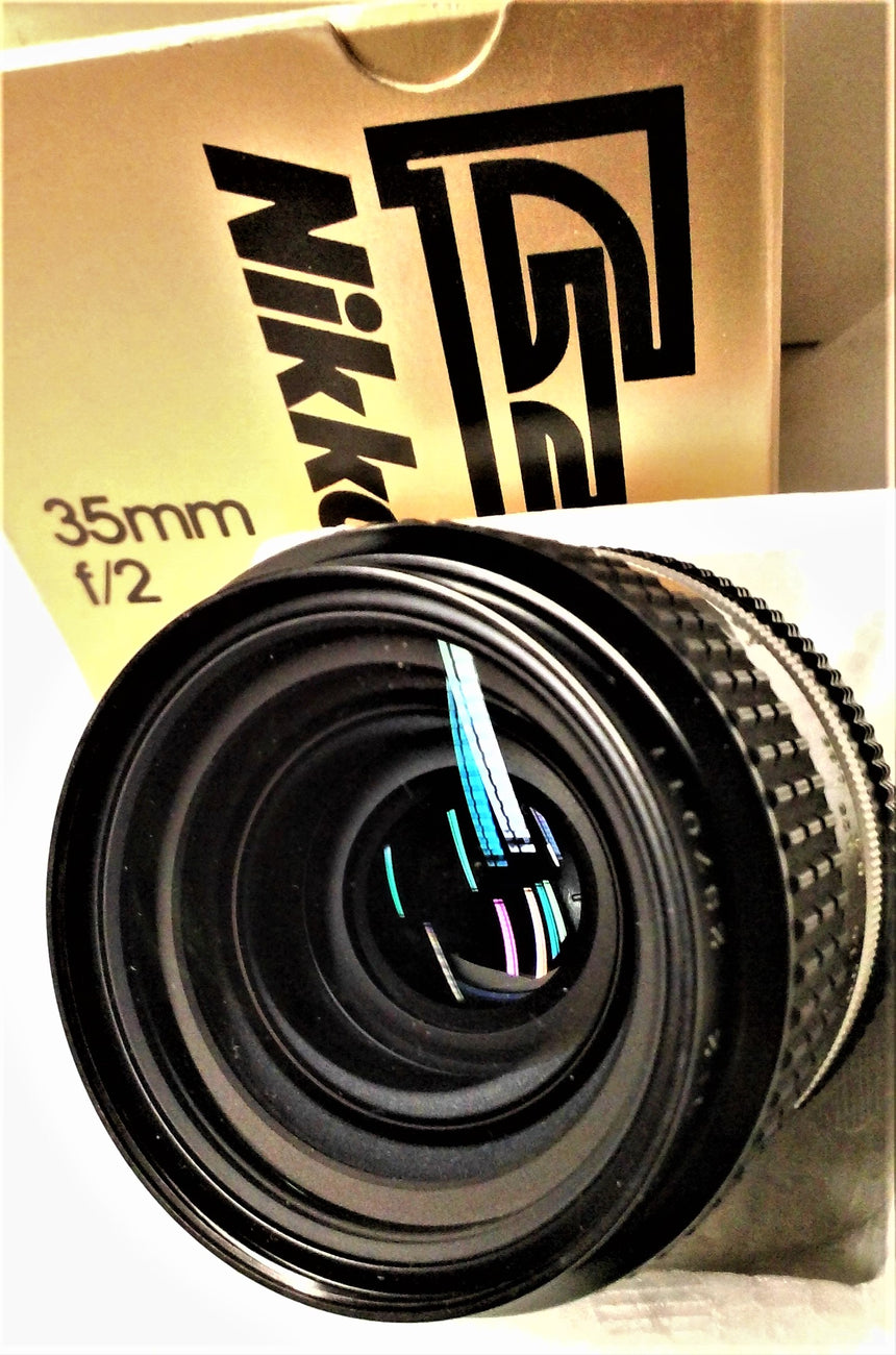 Ottica obiettivo Nikon Nikkor 35 mm F2 AIS