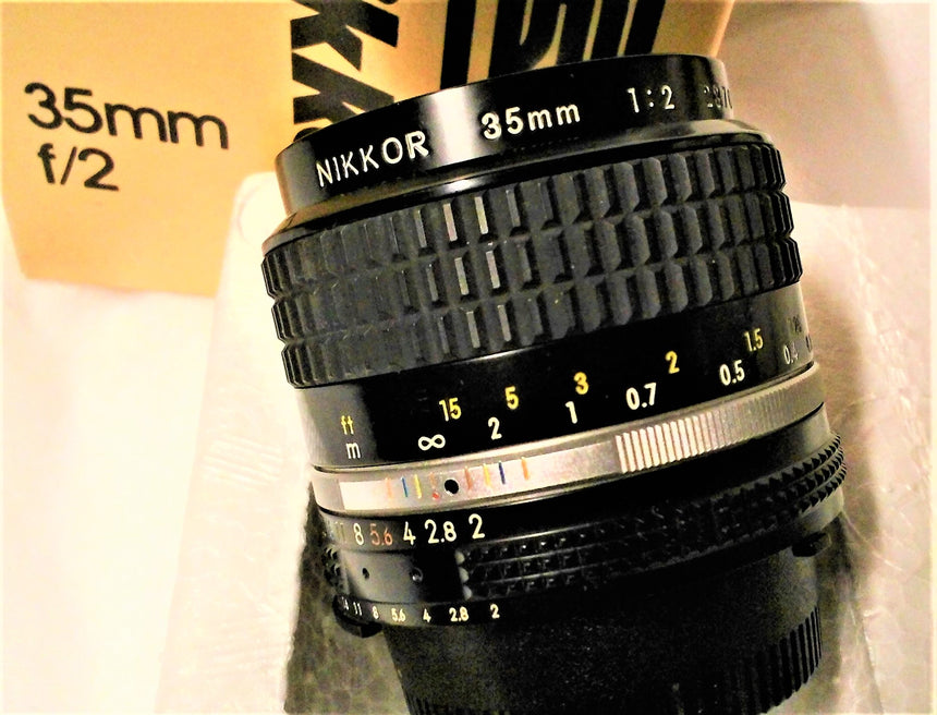 Ottica obiettivo Nikon Nikkor 35 mm F2 AIS