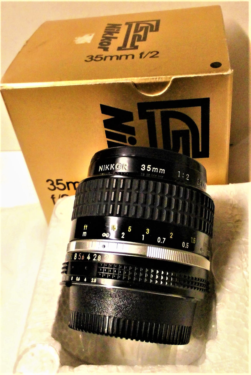 Ottica obiettivo Nikon Nikkor 35 mm F2 AIS