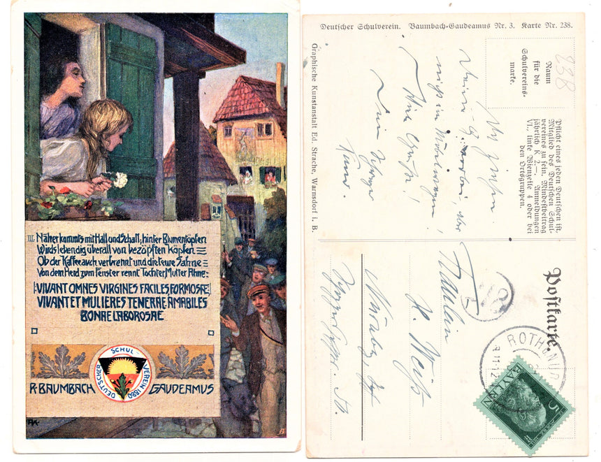 Cartolina Deutscher Schulverein number: 238 | Collezionissimo