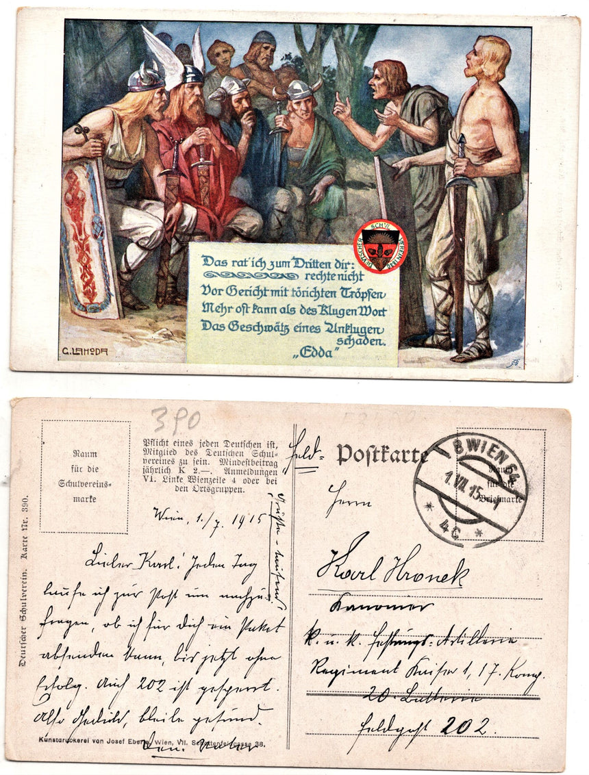 Cartolina Deutscher Schulverein number: 390 | Collezionissimo