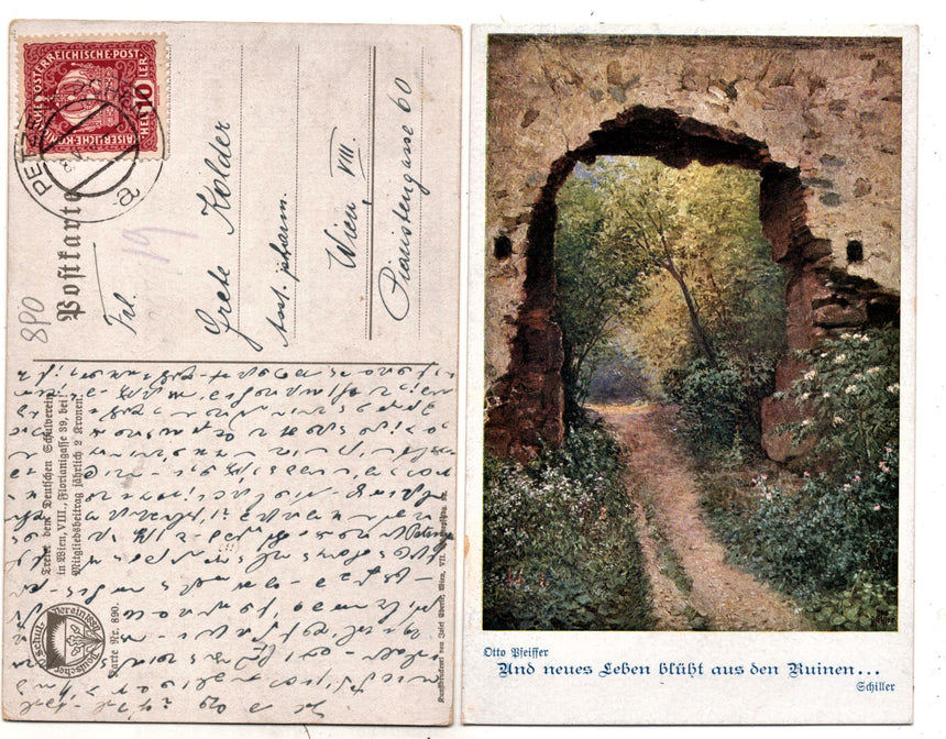 Cartolina Deutscher Schulverein number: 890 | Collezionissimo