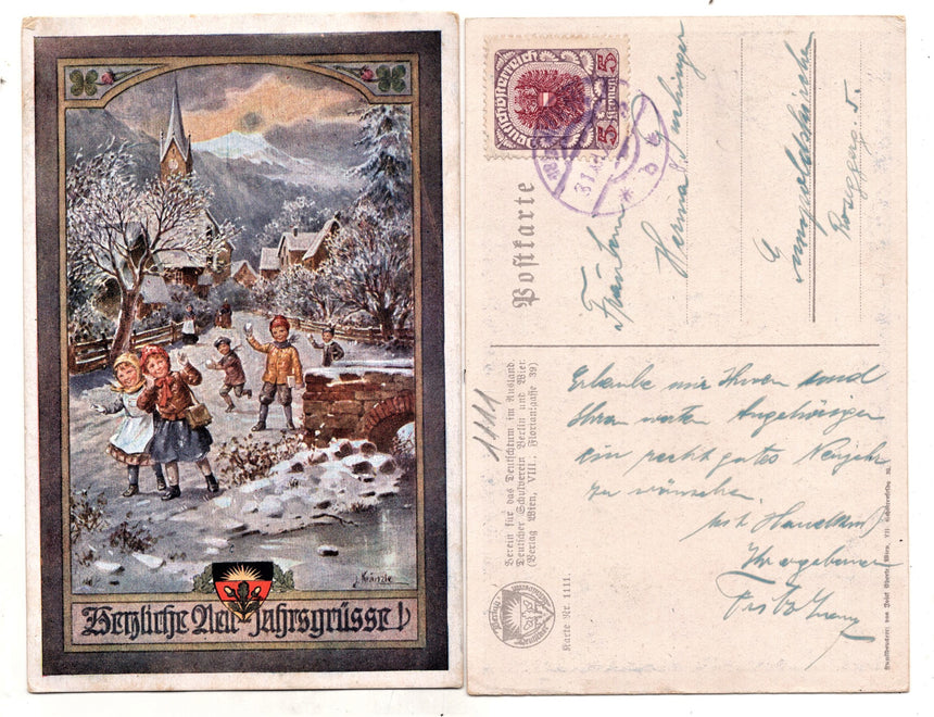 Cartolina Deutscher Schulverein number: 1111 | Collezionissimo