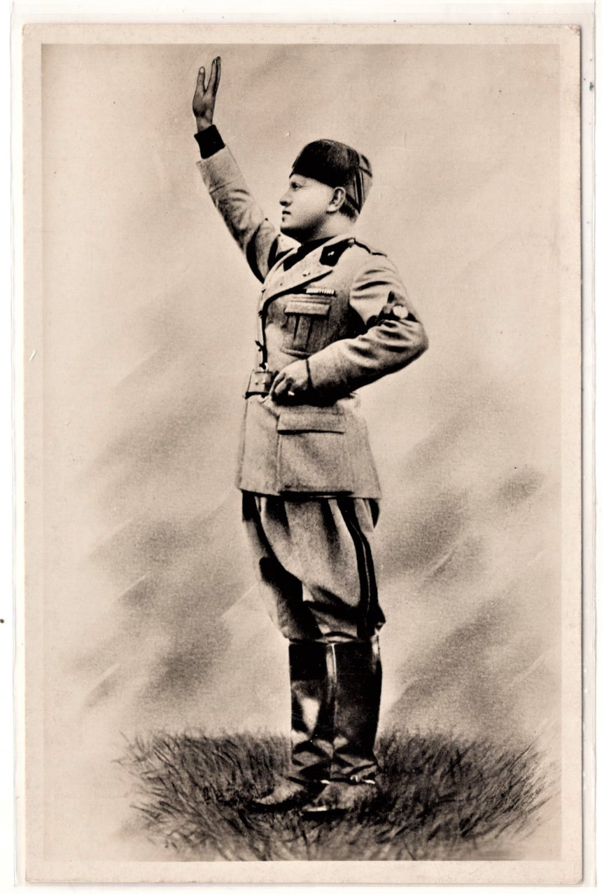 Cartolina Militare Seconda Guerra Mondiale Mussolini Duce del fascismo | Collezionissimo