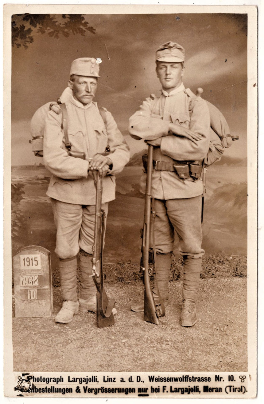 Cartolina Militare Seconda Guerra Mondiale militari foto Largajolli Meran | Collezionissimo