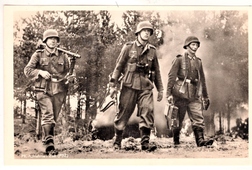 Cartolina Militare Seconda Guerra Mondiale Unterofiziere im Kamps | Collezionissimo