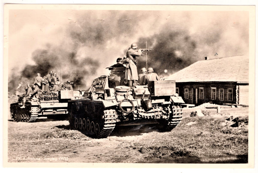Cartolina Militare Seconda Guerra Mondiale Unterofiziere im Kamps | Collezionissimo