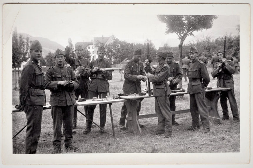 Cartolina Militare Seconda Guerra Mondiale gruppo militari | Collezionissimo