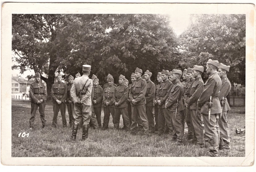 Cartolina Militare Seconda Guerra Mondiale gruppo militari | Collezionissimo