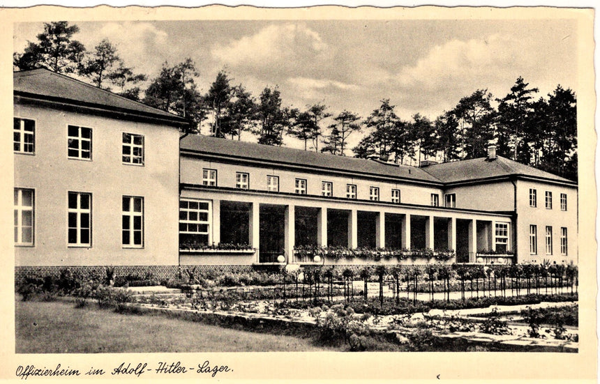 Cartolina Militare Seconda Guerra Mondiale Offizierheim in Adolf Hitler lager | Collezionissimo