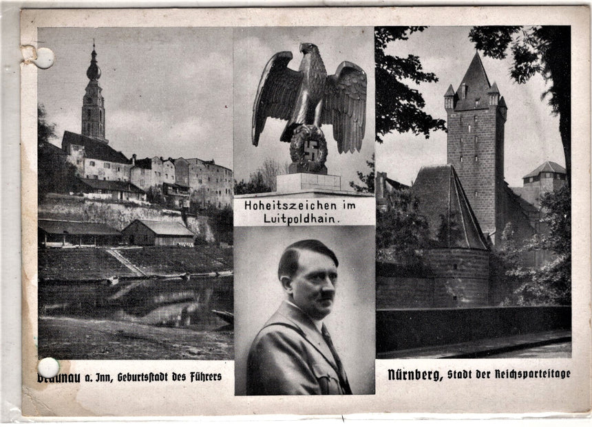 Cartolina Militare Seconda Guerra Mondiale Hoheitszeichen in Luitpoldhain | Collezionissimo