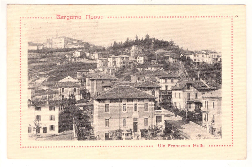 Cartolina Bergamo via Francesco Nullo | Collezionissimo