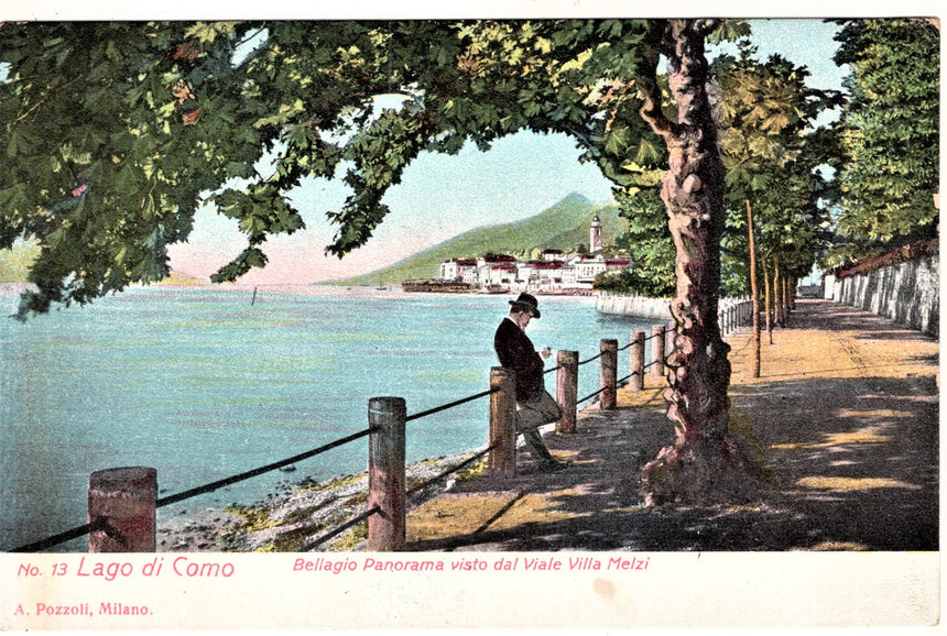 Cartolina Como Bellagio da villa Melzi | Collezionissimo
