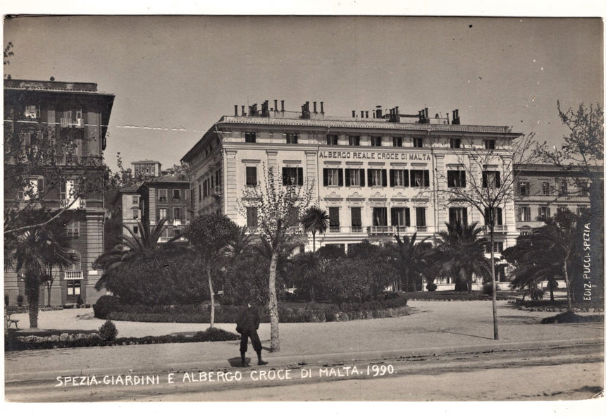 Cartolina La Spezia albergo Croce di Malta | Collezionissimo