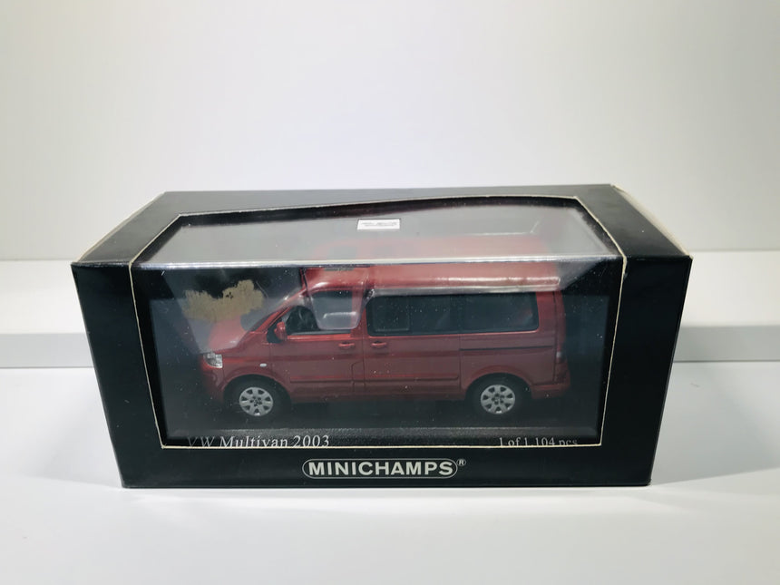 Minichamps Volkswagen Multivan 2003 red metallic 1:43 - 400 052200