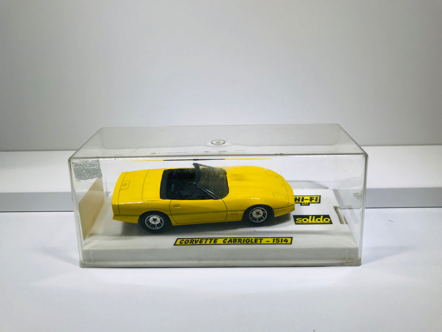 Solido Corvette Cabriolet 1514 yellow 1:43