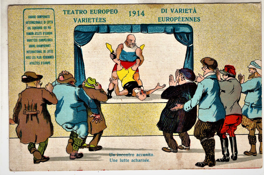 Cartolina antica Francesco Giuseppe - Franz Josef - Caricatura 1914