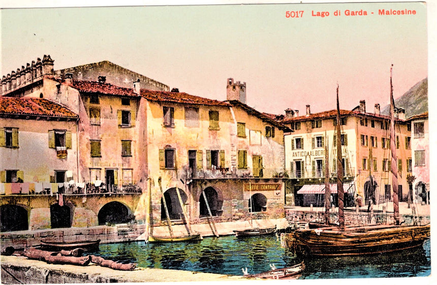 Cartolina antica Lago di Garda - Malcesine