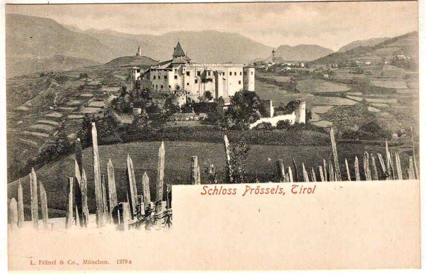 Cartolina antica Schloss Pròssels Sudtirol