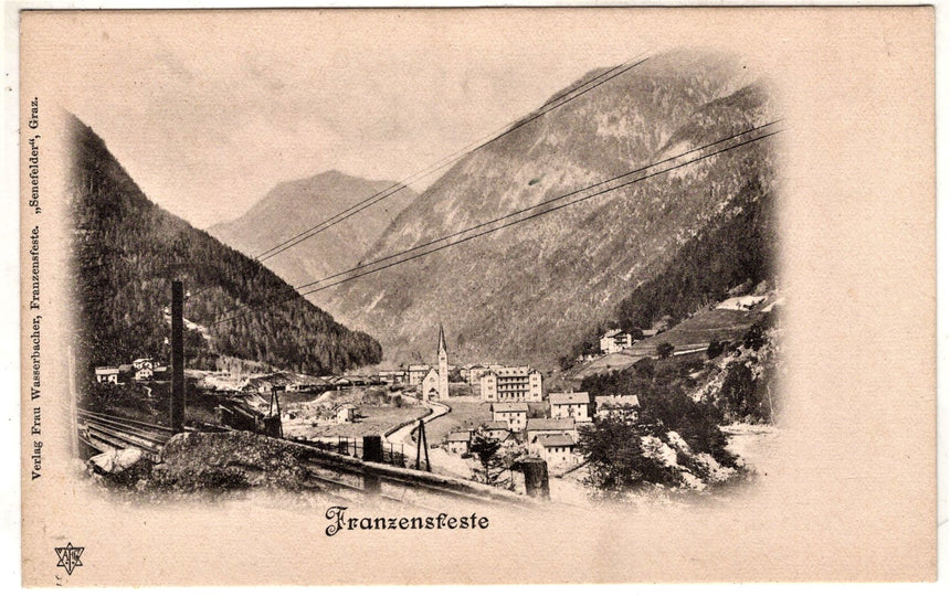 Cartolina antica Sudtirol Franzensfeste Fortezza