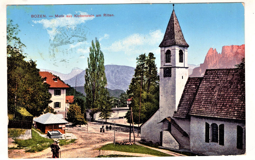 Cartolina antica Sudtirol Bozen motiv aus Klobenstein am Ritten