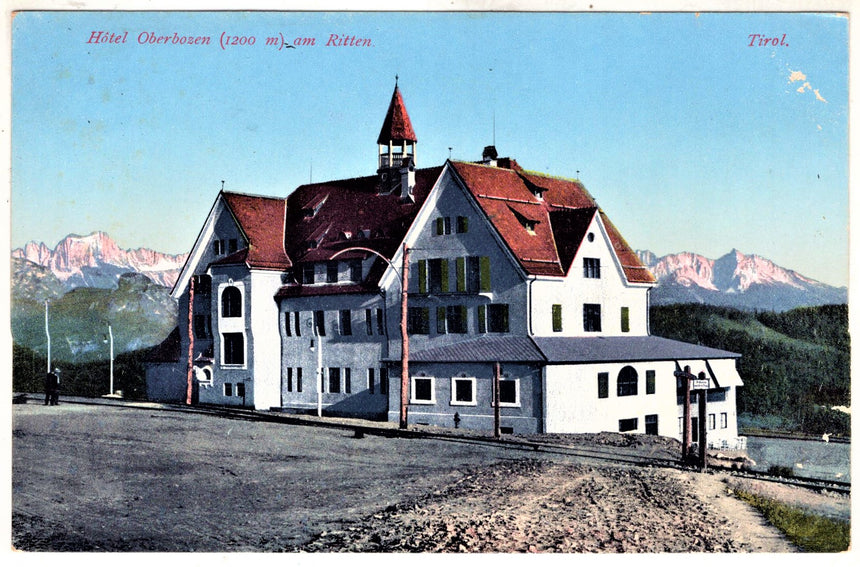 Cartolina antica Sudtirol Hotel Oberbozen am Ritten