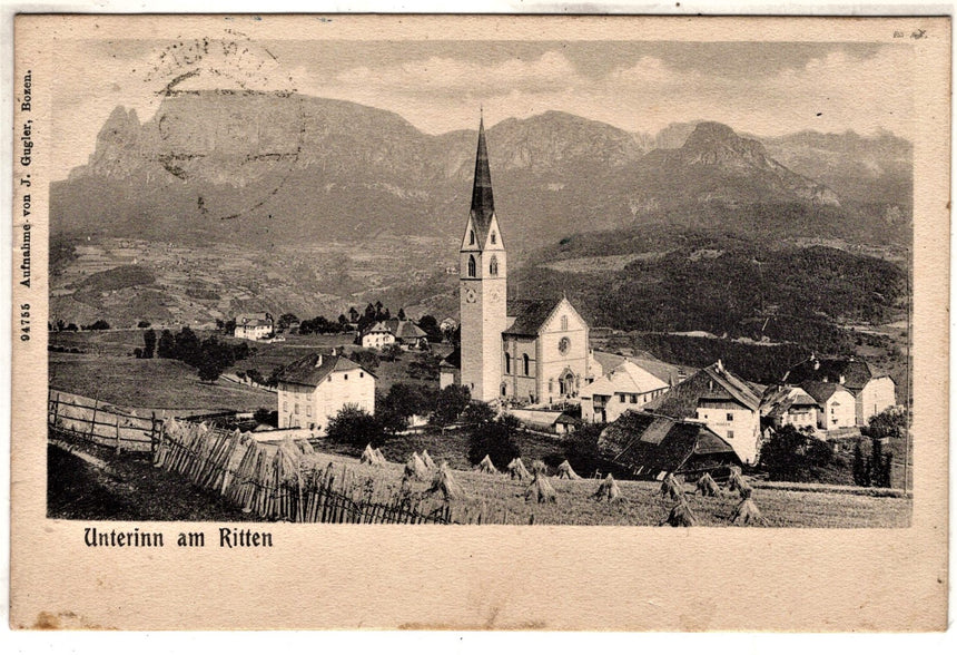 Cartolina antica Sdtirol Unterin am Ritten Bozen