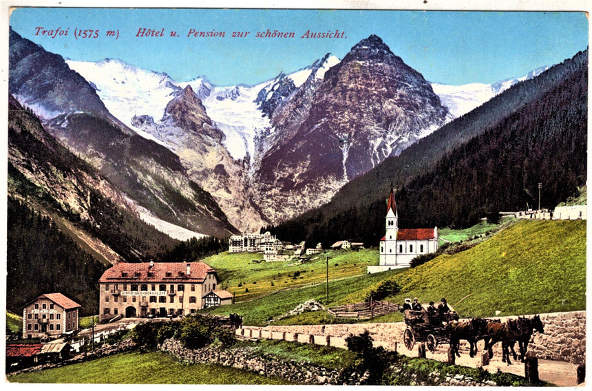 Cartolina antica Sudtirol Trafoi hotel