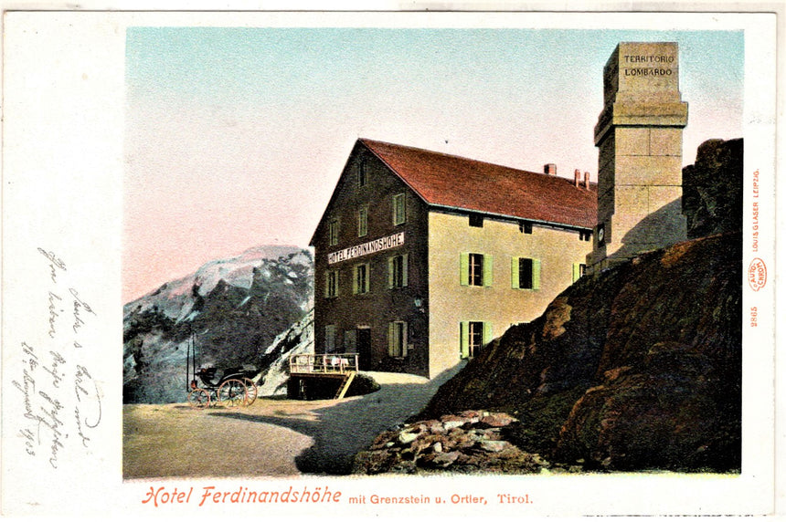 Cartolina antica Sudtirol Hotel Ferdinandshòhe