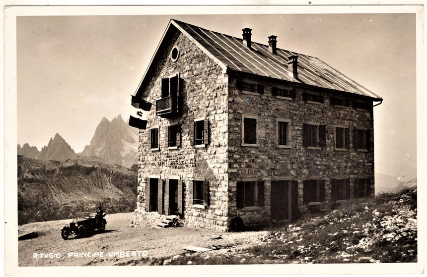 Cartolina antica Sudtirol rifugio Principo Umberto