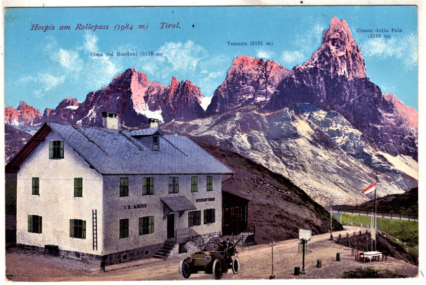 Cartolina antica Sudtirol Hospiz am Rollepas