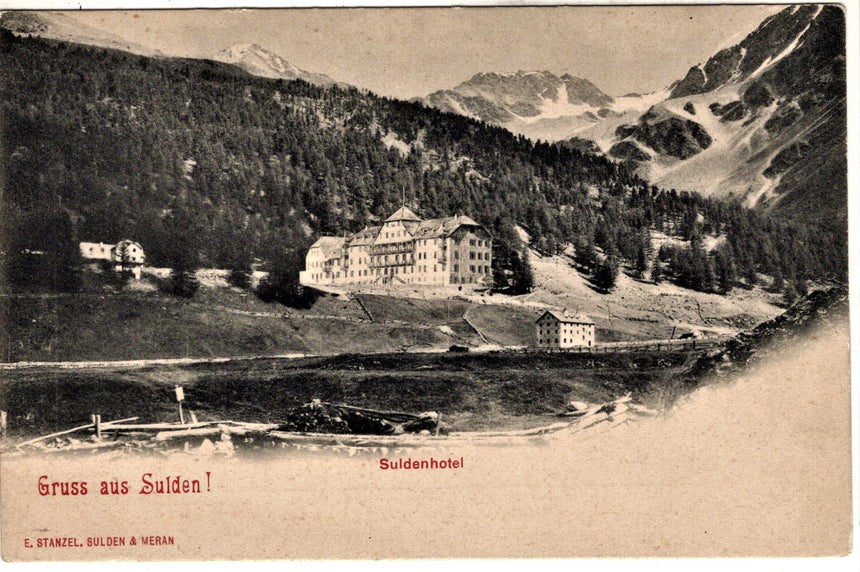 Cartolina antica Sudtirol Gruss aus Sulden