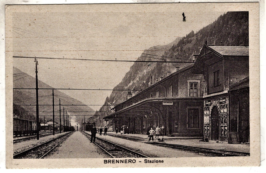 Cartolina antica Sudtirol stazione del Brennero